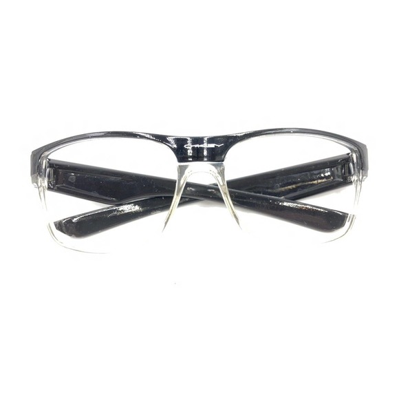 Oakley Black Clear Large Wrap Rectangle Sunglasses Frames  Oakley Black Clear Large Wrap Rectangle Sunglasses Frames Designer Men Women
